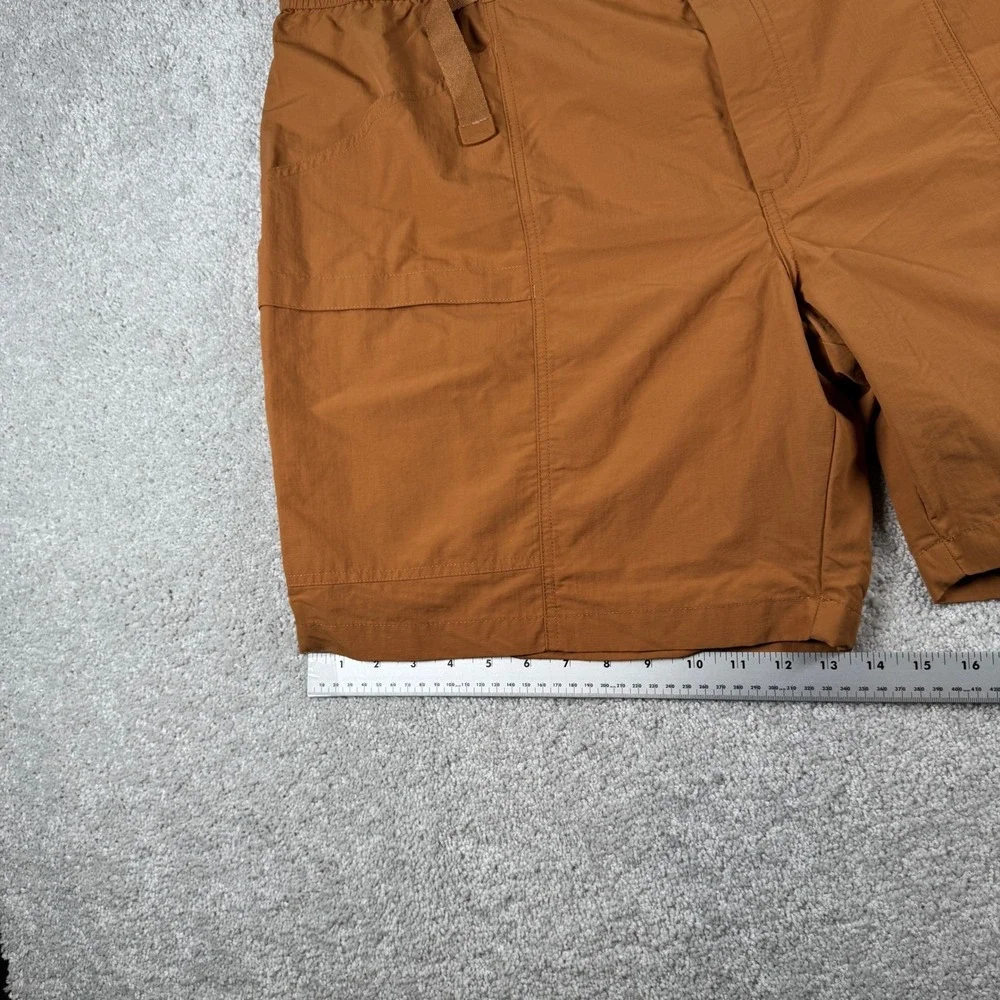 Eddie Bauer Mens XXL Shorts Brown Horizon Guide Cargo Hiking Belted 2XL